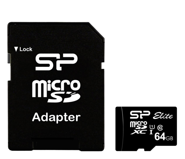 Silicon Power 64GB microSDXC Elite 85MB/s C10 UHS-I U1 - 518584 - zdjęcie